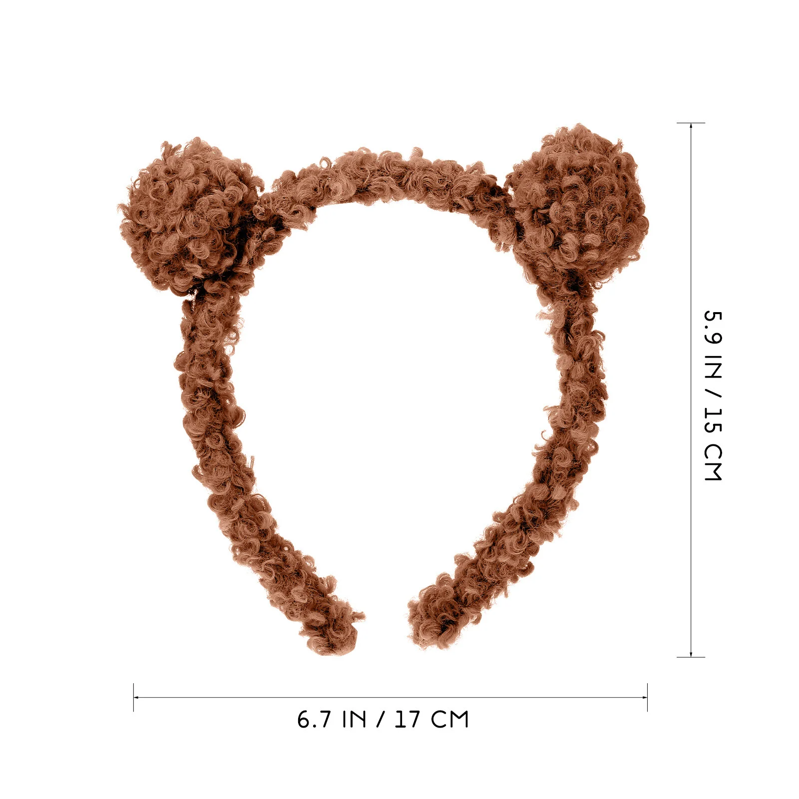 

6 Pcs Headband Fluffy Headbands Cute Bear Ears Face Washing Hair Hoops Headdress Makeup