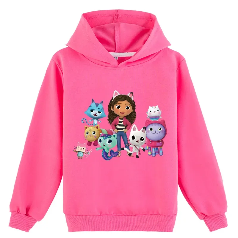 

Kinderen Gabbys Poppenhuis Hoodie Kinderen Lente Herfst Lange Mouw Jassen Cartoon Jongens Gabbys Katten Trui Meisjes Casual Doek