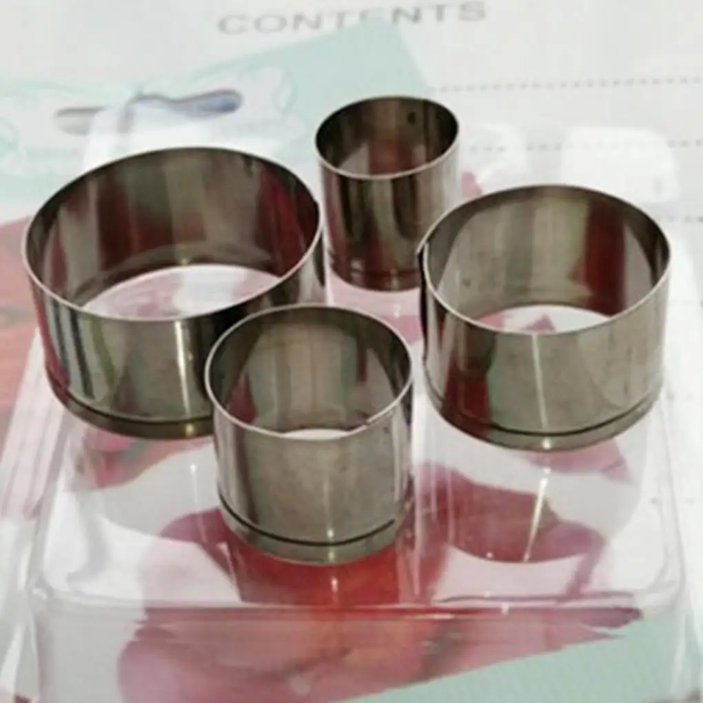 

4pcs/set Star Round Cookie Pastry Cutter Stainless Steel Biscuit useful