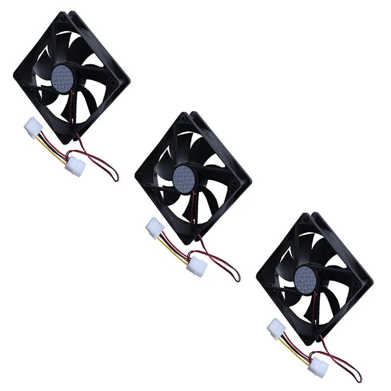 

3Pcs 120Mm X 25Mm DC 24V 4Pin Sleeve Bearing Computer Case Cooling Fan