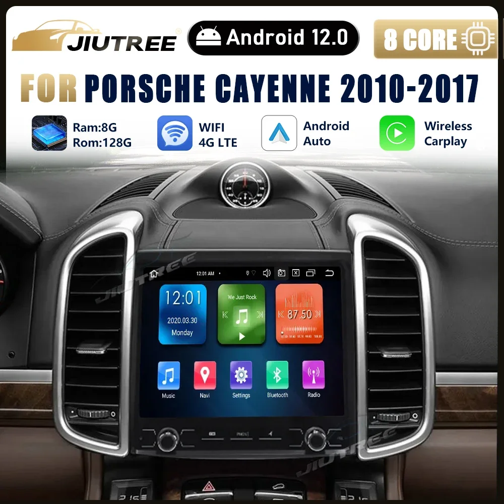 Автомобильное радио 128G Android для porsche cayenne 958 2010 2011 2012 2013-2017 мультимедийный плеер
