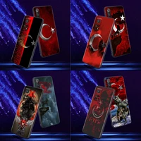 phone case for xiaomi mi 9 9t se 10t 10s mia2 lite cc9 case note 10 pro 5g silicone cover flag turkey istanbul antalya mustafa