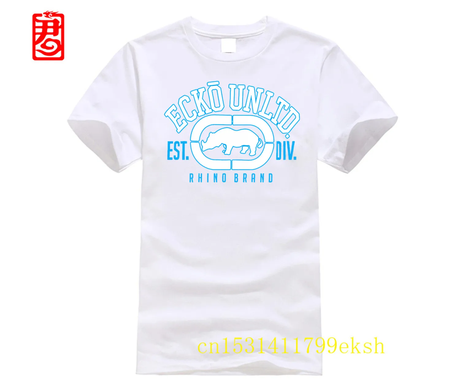 Фото Мужская футболка Ecko Unltd, потрясающая футболка с короткими рукавами, мужские базовые топы и футболки из 100% хлопка с принтом, мужская футболка с принтом на заказ №2