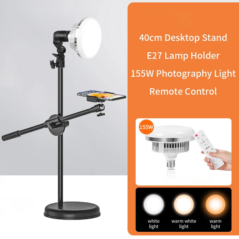 

LED Video Light With Professional Tripod Stand Remote Control Dimmable Panel Lighting Photo Studio Live Photography Fill-in Lamp