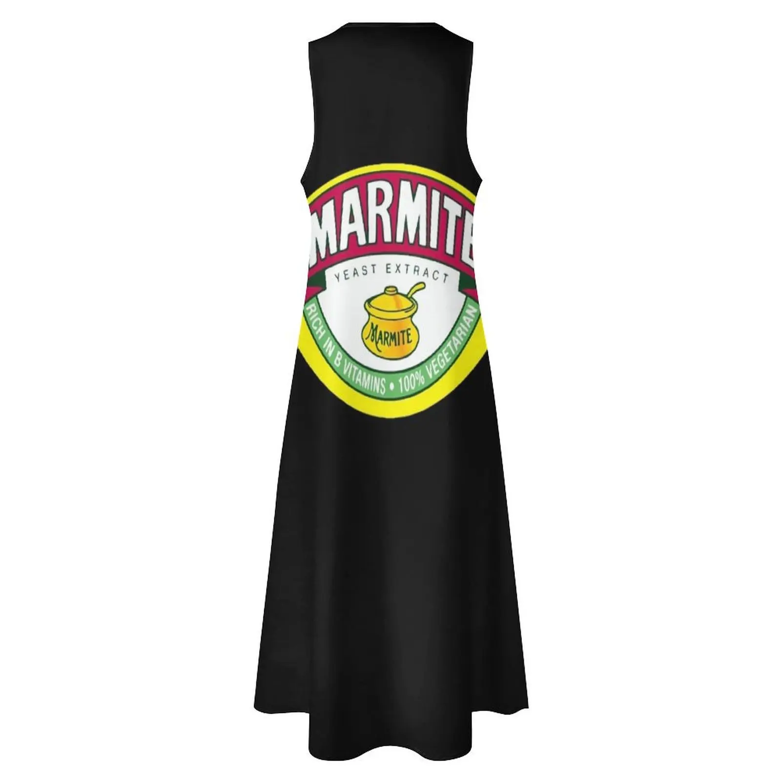 Дрожжи с логотипом Marmite для фанатов Длинное платье Коктейльные платья Женская