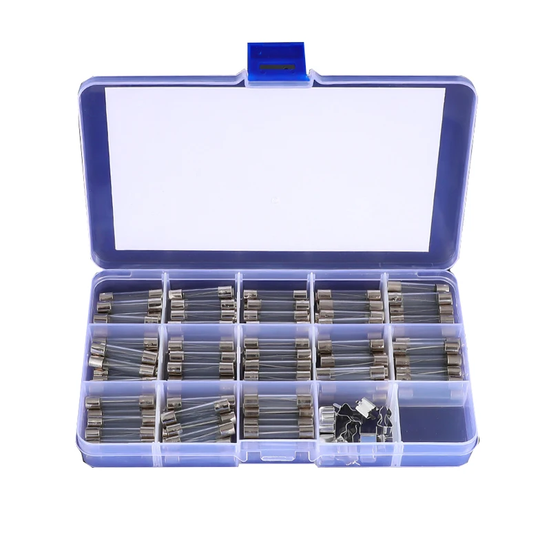 

Набор стеклянных предохранителей 6x3 0 мм, 130 шт., концевые клеммы 0,5/1/2/3/4/5/6/7/8/10/15/20/30A для быстрого выдувания быстродействующий Предохранитель