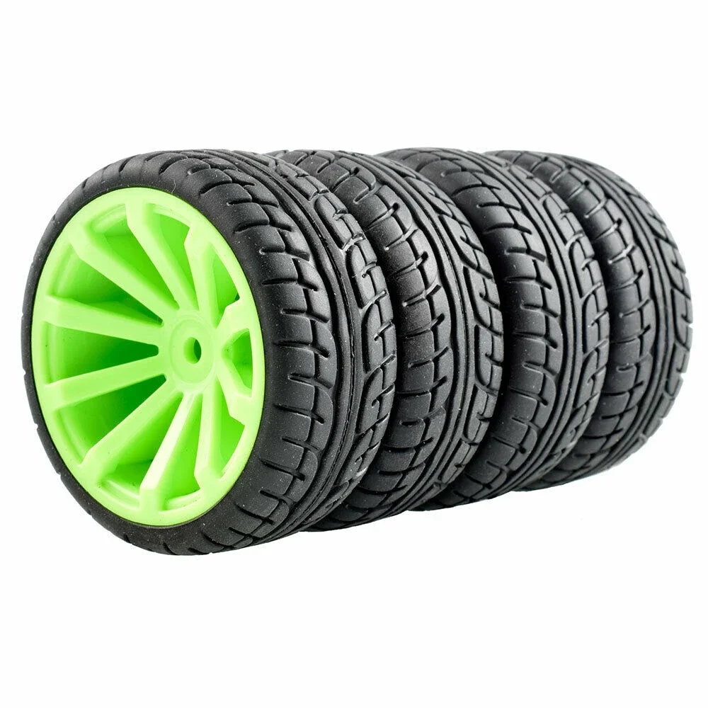 RC 601-8003 плоские гоночные шины Смещение колеса: 6 мм 4 шт для HSP HPI 1:10 на дороге