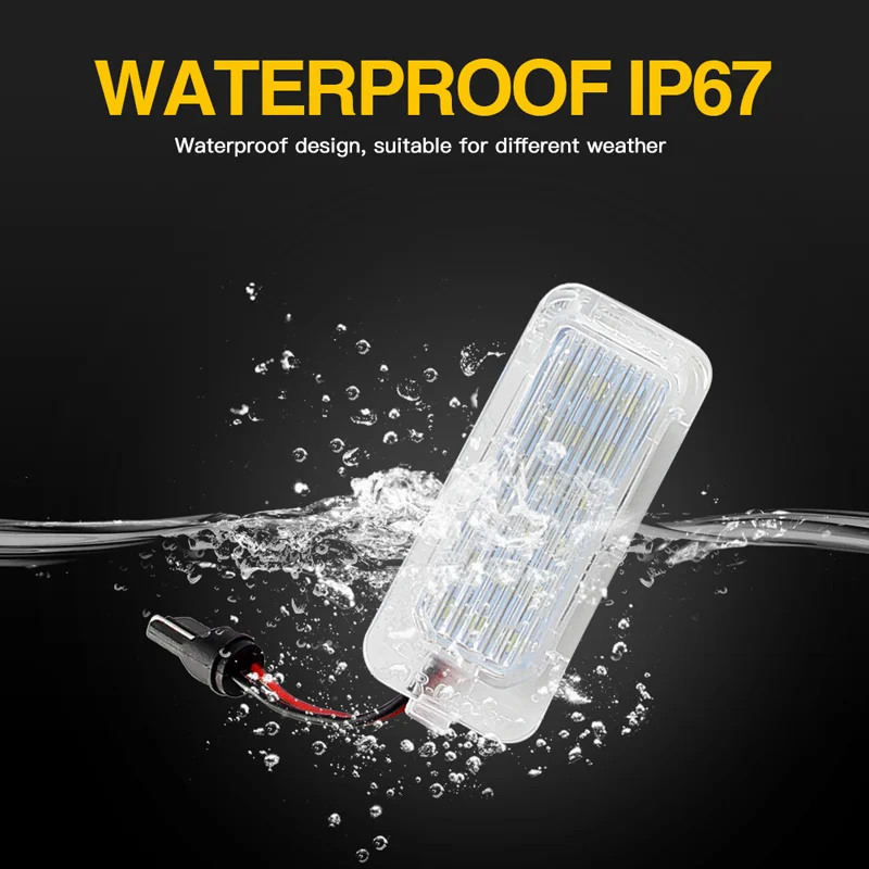 2 шт. для Ford светодиодный светильник номерного знака Focus 5D Fiesta Mondeo Kuga Galaxy Ranger Escape