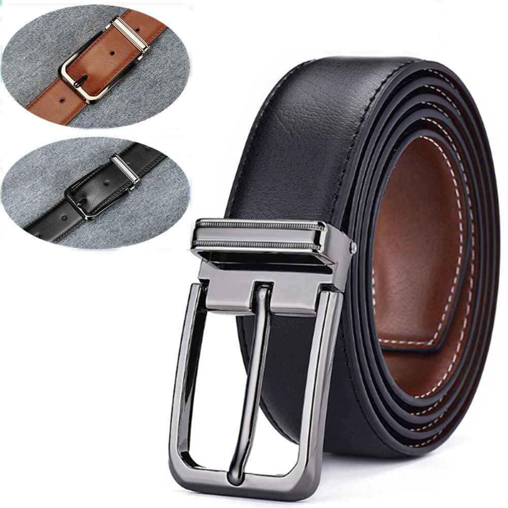 

Geniune Leather Belt Fashion Jeans Men's Belt Strap Business Male Leather Belts for Men Casual Vintage Pin Buckle