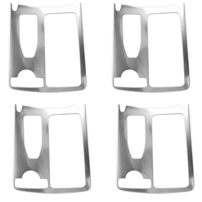 

4X Central Console Cup Holder Water Cup Holder Panel Decoration Trim for Mercedes Benz C Class W204 2008-2014 RHD
