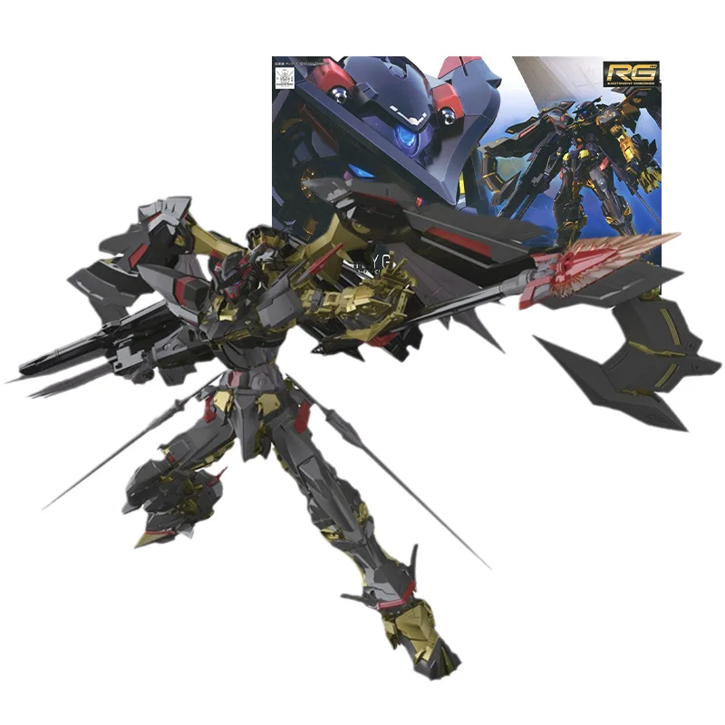 

Bandai Genuine Gundam Model Kit Anime Figures RG 1/144 Astray Gold Frame Amatsu Mina Gunpla Action Figure Toys Children's Gift