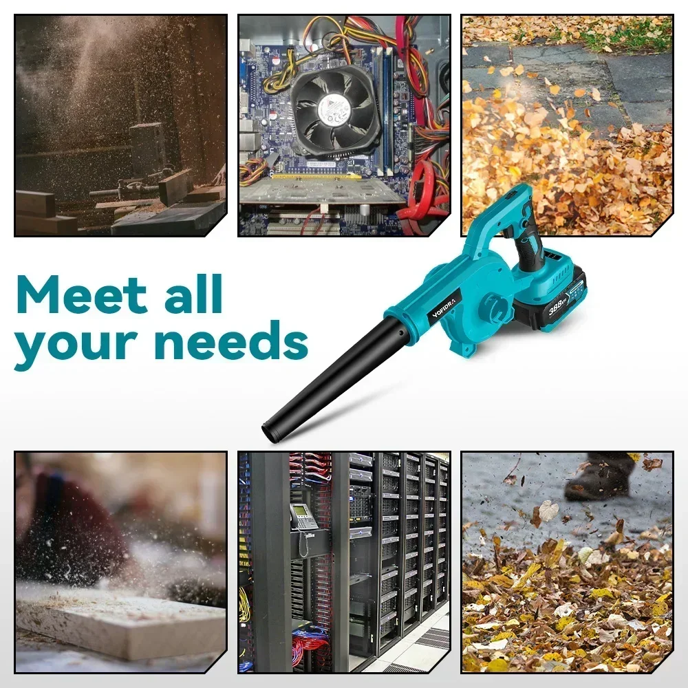 Бесщеточный мощный электрический вентилятор с 6 передачами садовый бытовой для