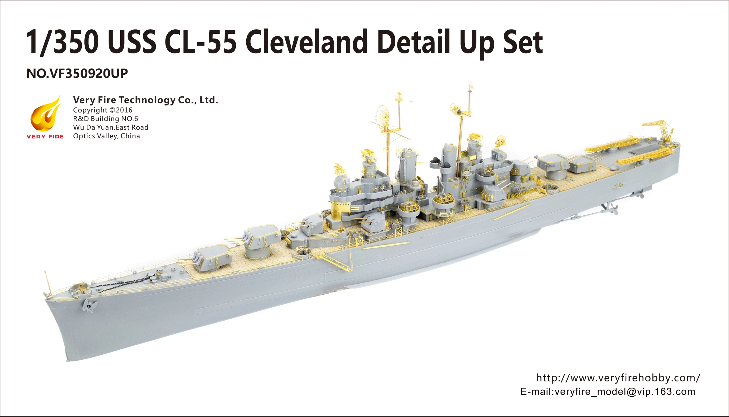 

Комплект деталей Very Fire 1/350 USS Cleveland (для Very Fire) VF350920UP