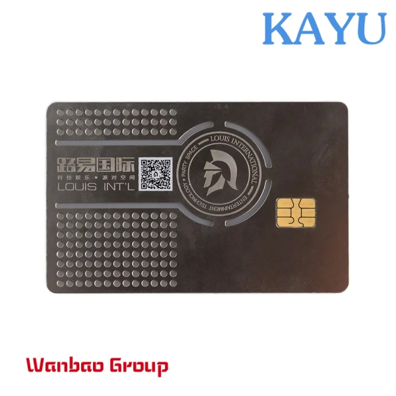 Laser engraved plated card metal card colorful metal card with chip groove 4442/ 4428