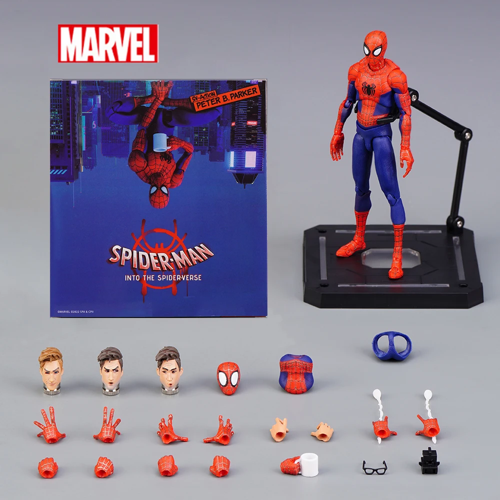 

Marvel Legends Spiderman Figure Spider-man Into The Spider-verse Sv Peter B. Parker Sentinel Miles Action Figures Model Toys