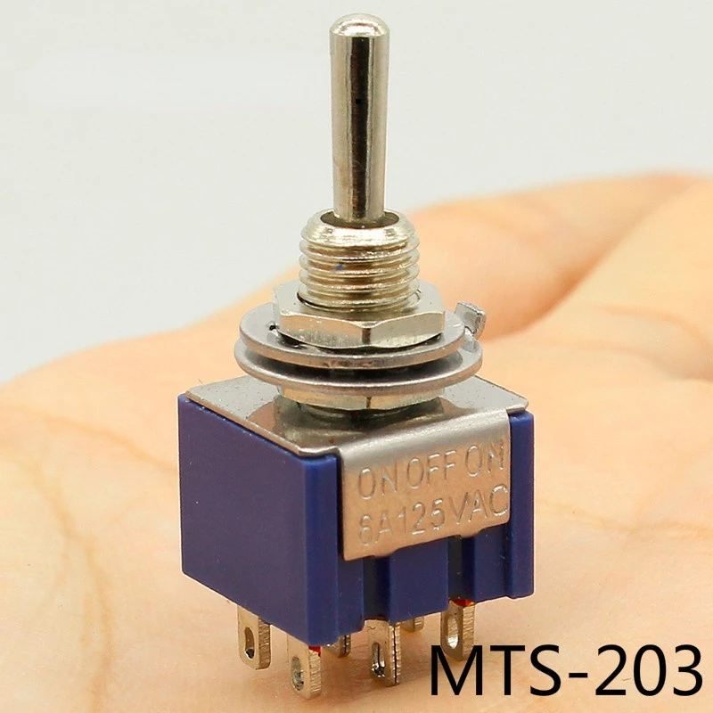 Акция! 5 шт. 3-позиционный миниатюрный мини-переключатель 2P2T DPDT ВКЛ-ВЫКЛ |