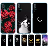 for 5t case soft tpu back silicon phone cover for 5 t yal l21 6 26 fundas coque bumper mable flower rose