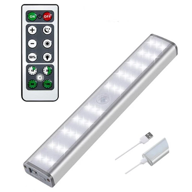 

30 LED Closet Light,LED Under Cabinet Light Remote Controller Wireless Dimming Night Lamp For Kitchen Bedroom Closet