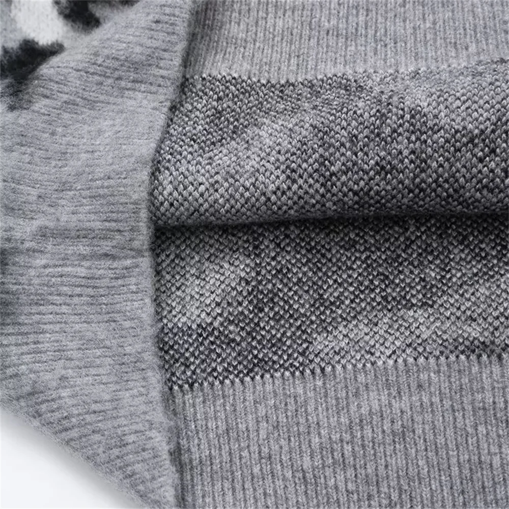 Taop&ampZa2024 женский осенне-зимний новый пуловер с имитацией животных свитер