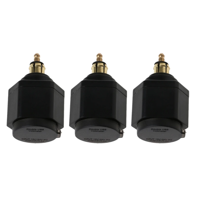 Автомобильное зарядное устройство для караванов и лодок, 12-24 В, стабильный выходной ток, 4,2 А, 2 USB, светодиодная лампа, для