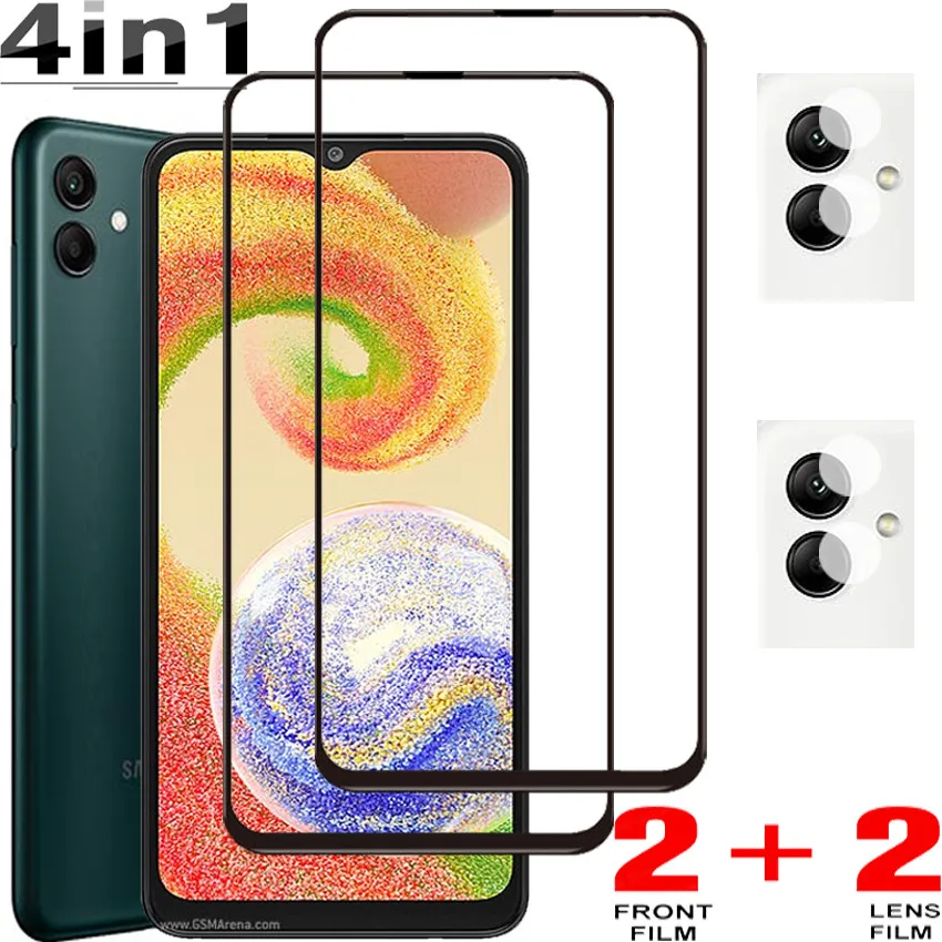 

1-4pcs Tempered Glass For Samsung A04 película Samsung Galaxy A04 Glass Samsung-A04 Screen Protector Samusng A04 A03 Protective Glass on Galaxia A 03 A03S Galaxy A04 lamina de vidrio Samsung A 04 Front Film SamsungA04
