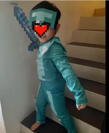 Minecraft Steve Diamond Armor детский костюм игровой персонаж аниме косплей подарок на день