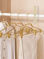 5pcs clothes hanger aluminium alloy coat anti slip drying rack with hooks wardrobe space saver clothing closet storage pants