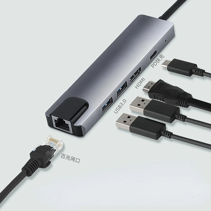 

USB-хаб 5 в 1, USB 3,0, 5 портов