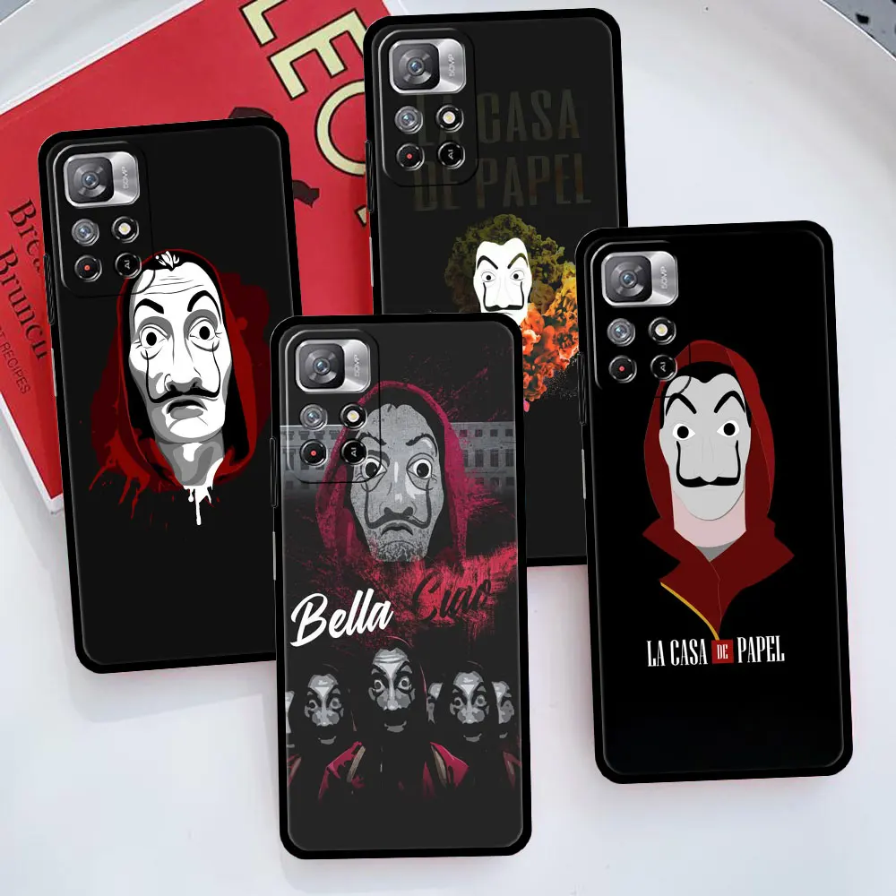 

Money Heist TV Show For Xiaomi Redmi Note K40 9 9S 9A 11 Pro 8 9C 10 7 9T K40S 10C 8T Official Case Celulares Fundas