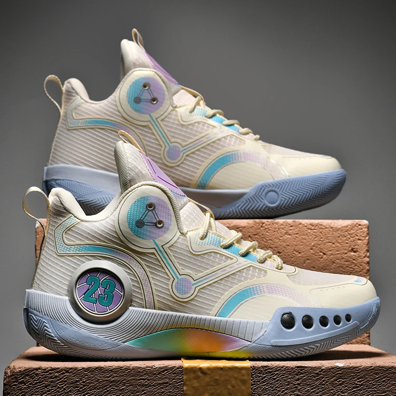 New Men Shoes Casual Sneakers High Top Men's Basketball Shoes Wear-resistant Non-slip Sports Shoes Breathable Men Sneakers