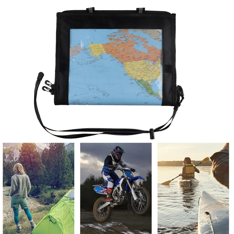 

Transparent Dry Bag, Map Protector Pouch, Waterproof Map Case Holder,Watertight Map Carrier for Hiking,Camping,Outdoor