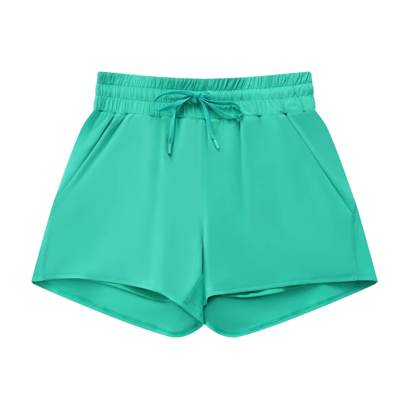 ASHLIMO Women Sport Shorts Moisture Wicking Yoga Gym Shorts Drawstring Waistband Short Gym Woman Breathable Outdoor Yoga Wear