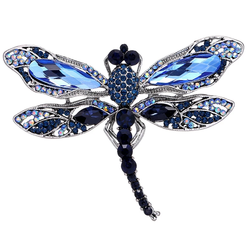 

Fashion Vintage Dragonfly Brooches For Women Large Insect Brooch Pins Dress Coat Accessories Cute Jewelry Gifts