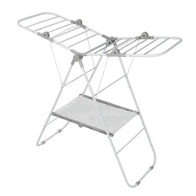 

Folding Wing Drying Rack, Narrow Household Floor Drying Rack Stall Display Stand