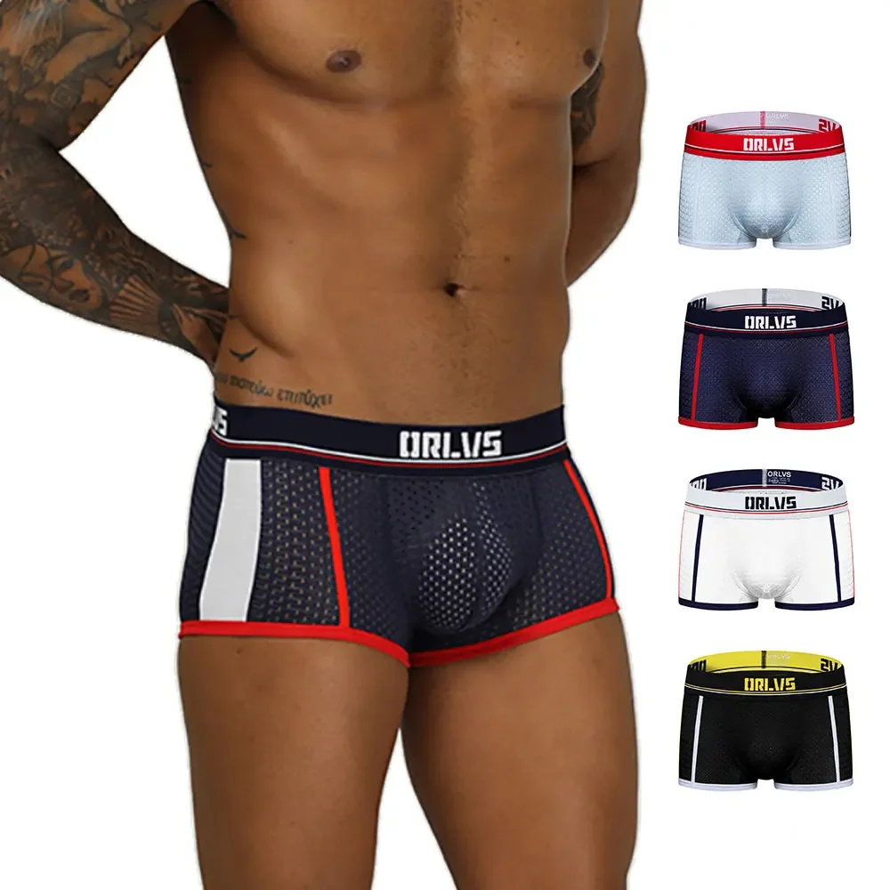 4-цветное камуфляжное сексуальное мужское нижнее белье спортивные шорты-боксеры