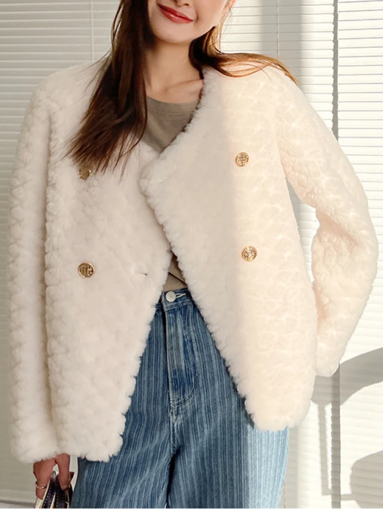 Winter Jacket Women Fur Coat 2022 Sheep Shearing Coat Female Granular Velvet Wool Coat Winter Coat for Women Fur Jacket