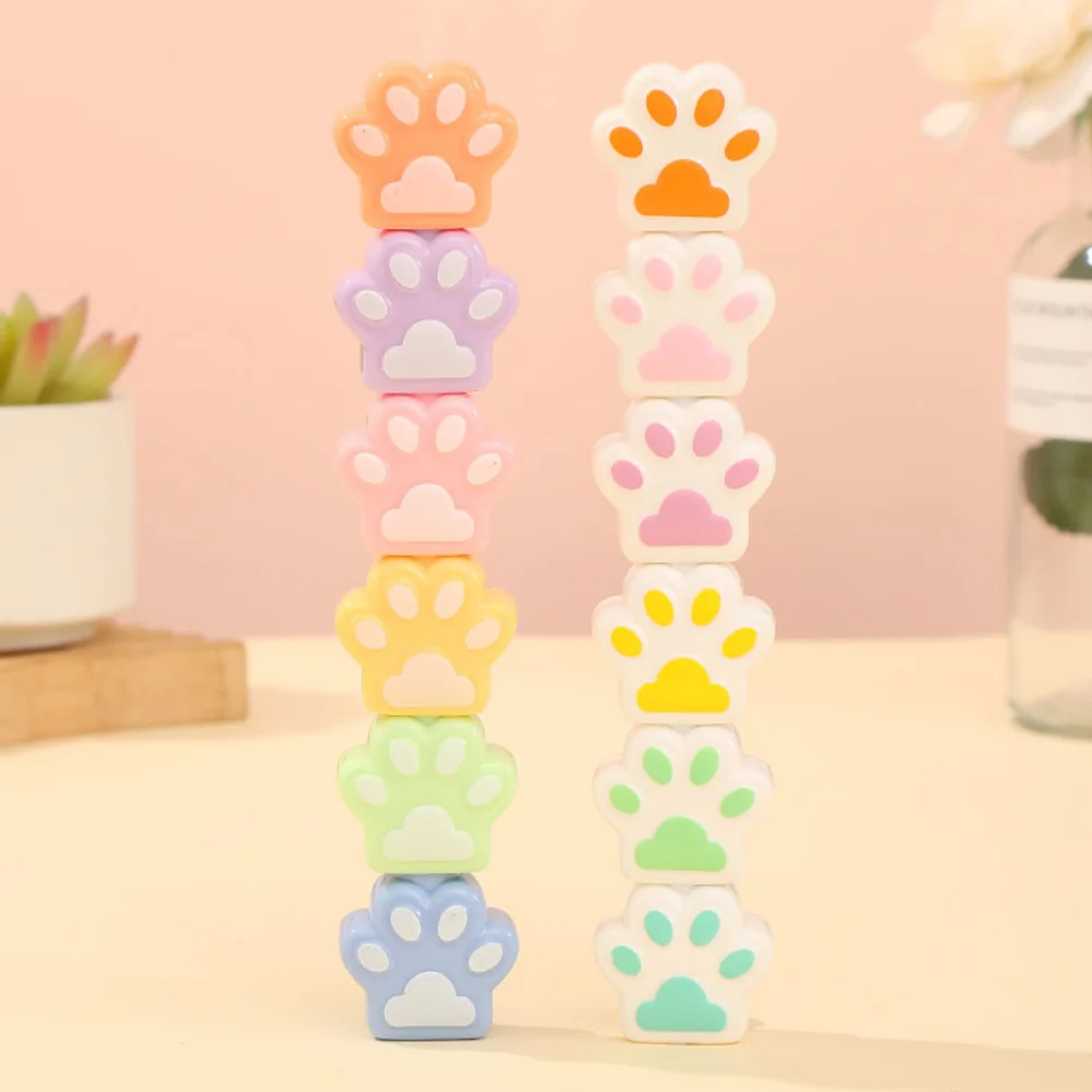 

1 Set of Cartoon Highlighter Pens Marking Pens Fluorescent Pens Adorable Marker Pens Mini Highlighters