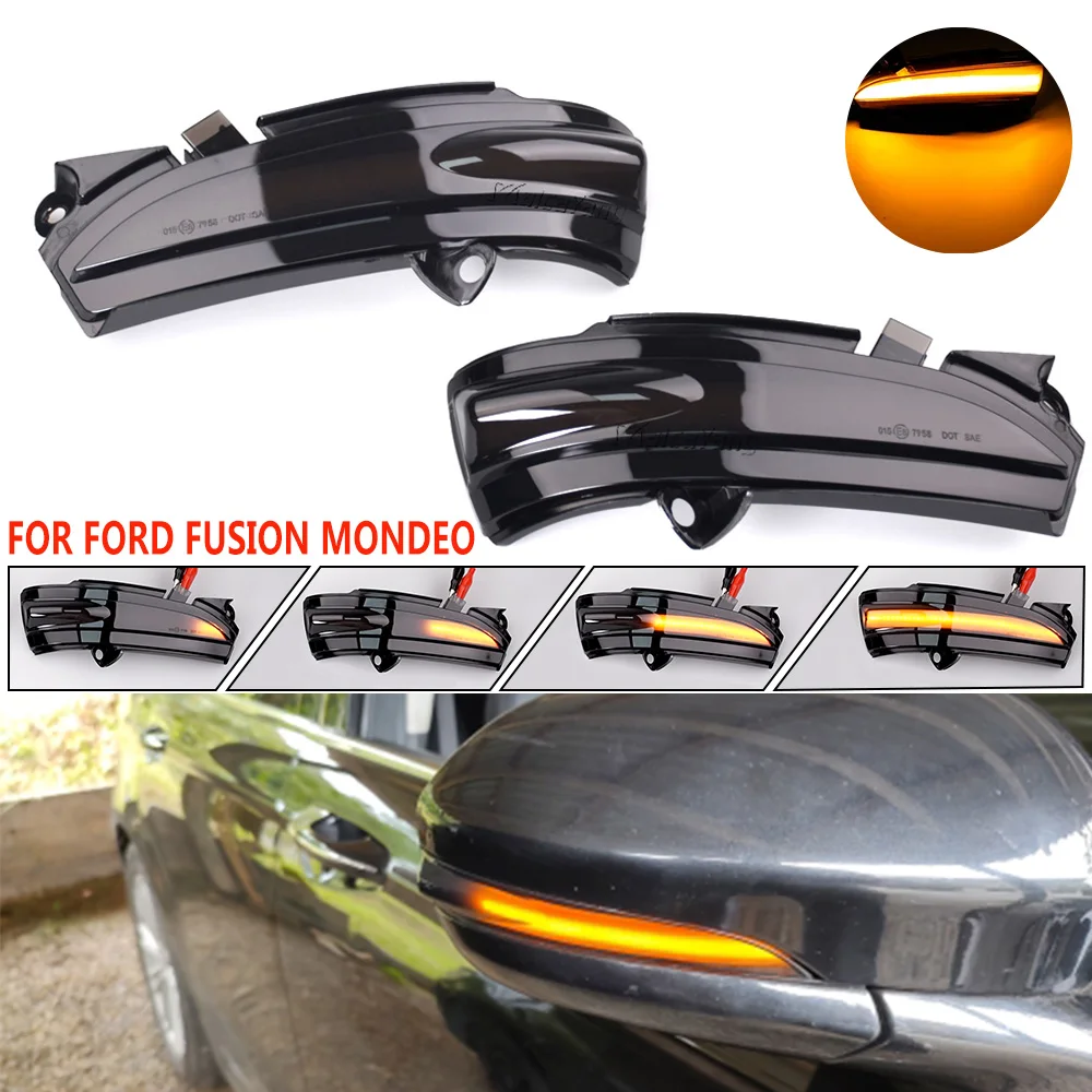 

Динамический поворотник для FORD MONDEO MK5 2014-2019 MKV 5, светодиодный указатель поворота, боковой фонарь 2015 2016 2017 2018 MK V CD CE CF, пара стрелок