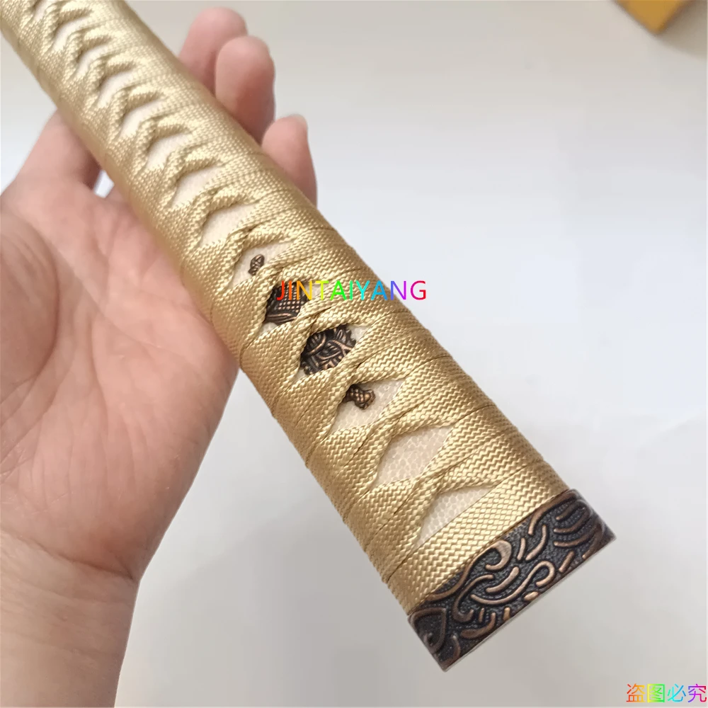 30 см Tsuka Hilt Real Rayskin сплав фучи Кашира менуки шелк Ито Запчасти для японских