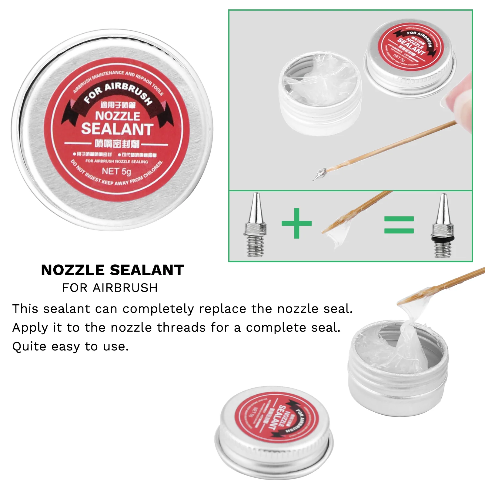 Набор Для Ремонта И Обслуживания Аэрографа 8-в-1 Аксессуаров Чистящего Средства