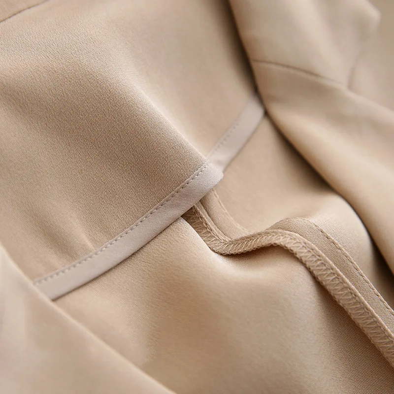 Женский блейзер из 100% шелка с рукавом три четверти и одной пуговицей 2 цвета