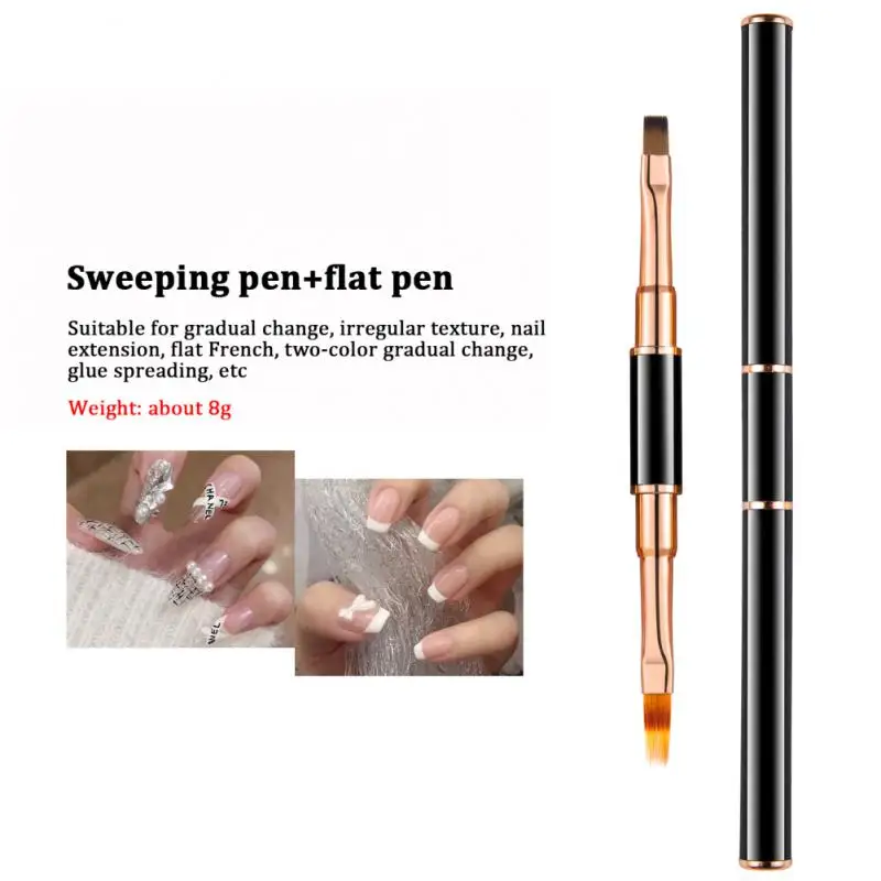 

Wire Drawing Pen Double Head Nail Art Liner Painting Brush Halo Dye Gradient Carving Pen UV Gel Phototherapy Pen Manicure Tool