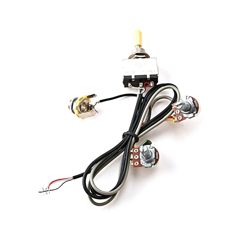 

Однокатушечный захват, жгут проводов, жгут проводов с одной катушкой, жгут проводов, OEM гитарные детали A500K + B500K + разъем