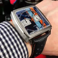 New Business Top Luxury Brand Watch For Men Multifunction Sports Stainless Steel Quartz Watches Fashion Chronograph Square Clock