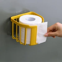punch free toilet paper holder bathroom kitchen tissue box wall mounted self adhesive storage box bathroom bathroom accessories