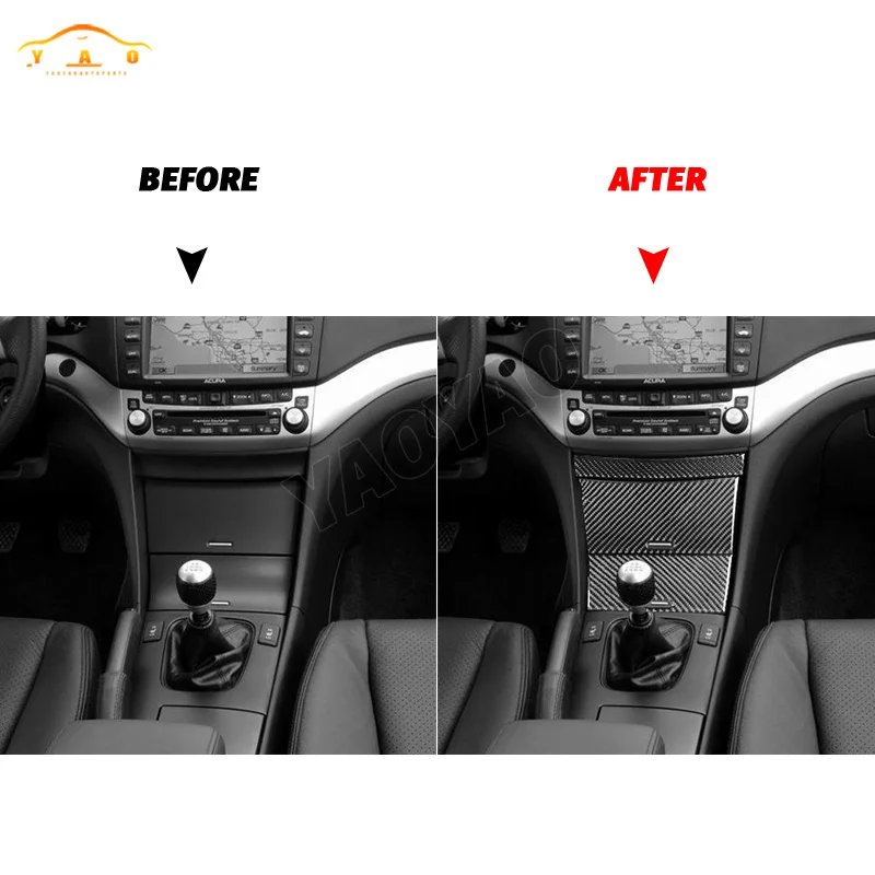 Фото Автомобильная наклейка для Acura TSX 2004 2005 2006 2007 2008, ящик для хранения центральной консоли автомобиля, накладка на прикуриватель, автомобильные аксессуары №2