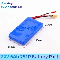 new 24v 6ah 7s1p 25 2v 29 4v 6000mah lithium ion battery pack for small electric unicycles scooters toys bicycle built in bms