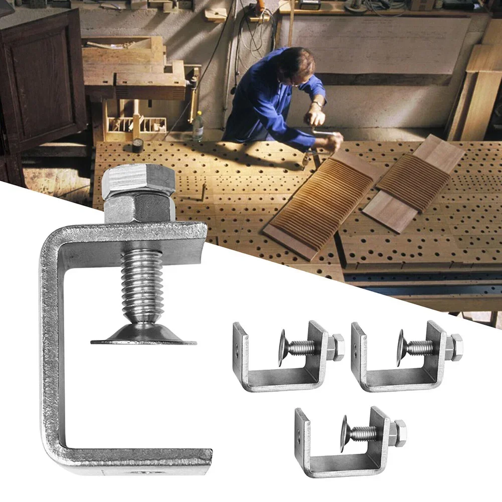 Зажим для кабины C-образный зажим 1/2/4 шт. 16-25 мм Диапазон зажима ящика Легкая