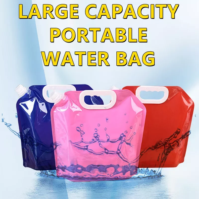 

Foldable Portable Drinking Water Bag Camp Cooking Picnic BBQ Water Container Liquid Storage Bag 2.5L Water Tank