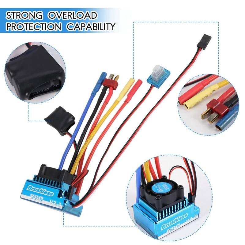 Бесщеточная модернизация комплект двигатель ESC приемник дистанционного